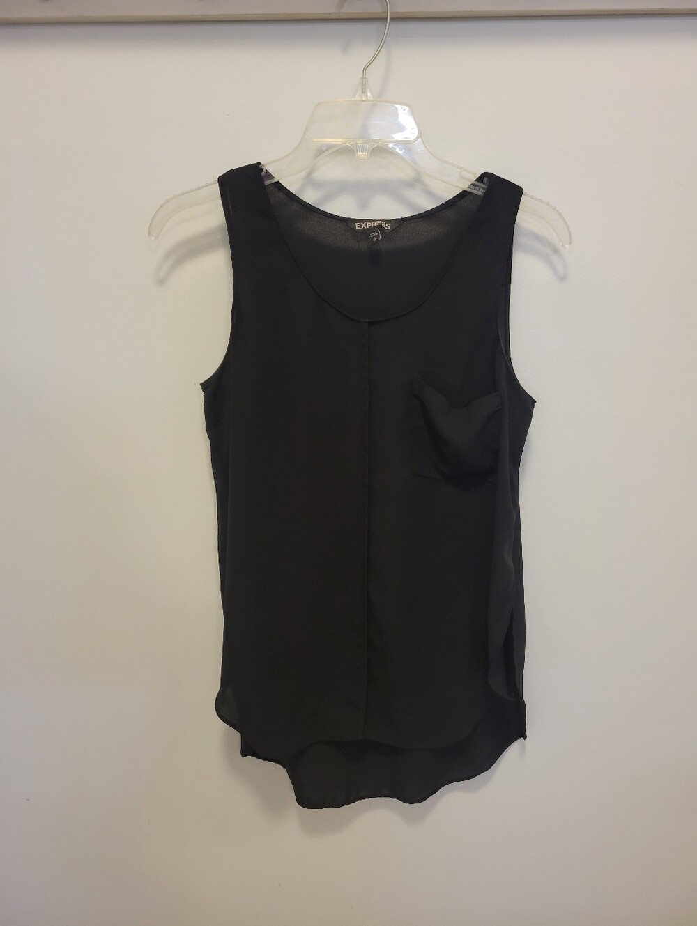 Express Black Sleeveless Shear Top